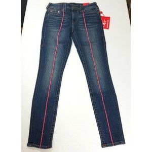 True Religion Jennie Curvy Mid Rise Skinny Jeans Size 27